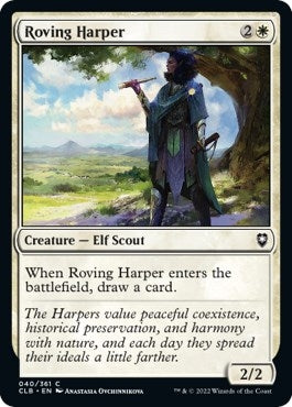 Image for Roving Harper (Commander Legends: Battle for Baldur's Gate) (40) - Magic: The Gathering