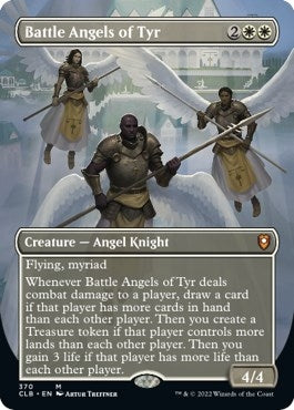 Image for Battle Angels of Tyr (Borderless) (Commander Legends: Battle for Baldur's Gate) (370) - Magic: The Gathering