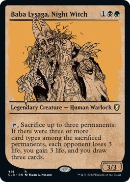 Image for Baba Lysaga, Night Witch (Showcase) (Commander Legends: Battle for Baldur's Gate) (414) - Magic: The Gathering