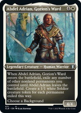 Image for Abdel Adrian, Gorion's Ward (Foil Etched) (Commander Legends: Battle for Baldur's Gate) (471) - Magic: The Gathering