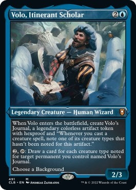 Image for Volo, Itinerant Scholar (Foil Etched) (Commander Legends: Battle for Baldur's Gate) (491) - Magic: The Gathering