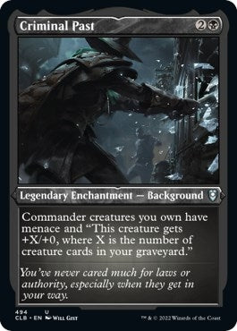 Image for Criminal Past (Foil Etched) (Commander Legends: Battle for Baldur's Gate) (494) - Magic: The Gathering