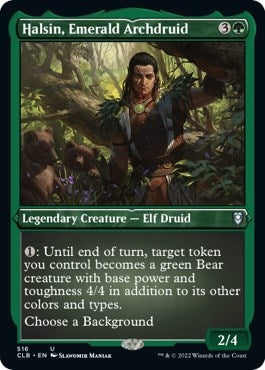 Image for Halsin, Emerald Archdruid (Foil Etched) (Commander Legends: Battle for Baldur's Gate) (516) - Magic: The Gathering