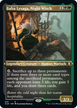 Image for Baba Lysaga, Night Witch (Foil Etched) (Commander Legends: Battle for Baldur's Gate) (525) - Magic: The Gathering