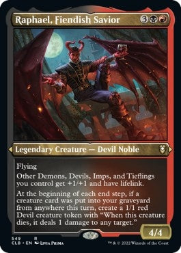 Image for Raphael, Fiendish Savior (Foil Etched) (Commander Legends: Battle for Baldur's Gate) (549) - Magic: The Gathering