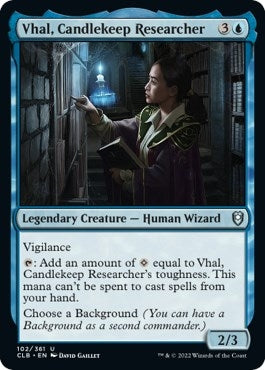 Image for Vhal, Candlekeep Researcher (Commander Legends: Battle for Baldur's Gate) (102) - Magic: The Gathering