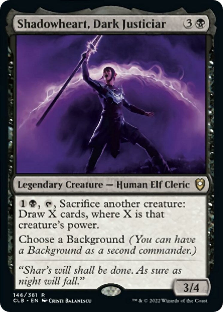 Image for Shadowheart, Dark Justiciar (Commander Legends: Battle for Baldur's Gate) (146) - Magic: The Gathering