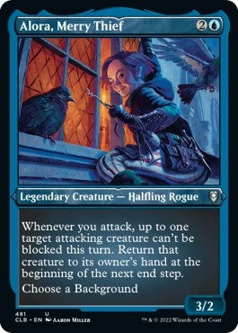 Image for Alora, Merry Thief (Foil Etched) (Commander Legends: Battle for Baldur's Gate) (481) - Magic: The Gathering