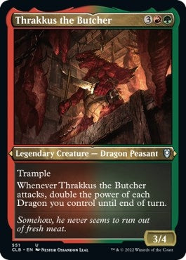 Image for Thrakkus the Butcher (Foil Etched) (Commander Legends: Battle for Baldur's Gate) (551) - Magic: The Gathering