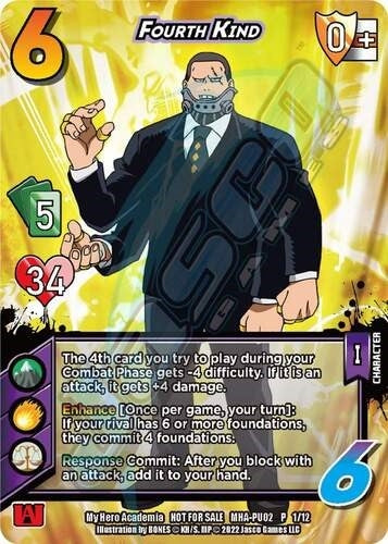 Image for Fourth Kind (Plus Ultra Pack 2) (UniVersus: My Hero Academia Promo Cards) (MHA-PU02 P 1/12) - UniVersus