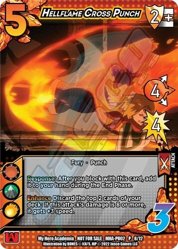Image for Hellflame Cross Punch (Plus Ultra Pack 2) (UniVersus: My Hero Academia Promo Cards) (MHA-PU02 P 8/12) - UniVersus