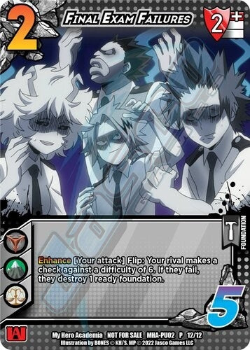 Image for Final Exam Failures (Plus Ultra Pack 2) (UniVersus: My Hero Academia Promo Cards) (MHA-PU02 P 12/12) - UniVersus