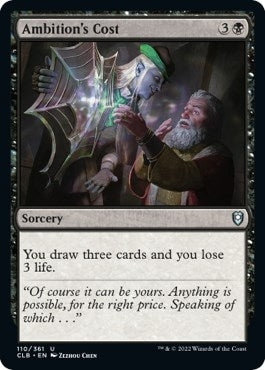 Image for Ambition's Cost (Commander Legends: Battle for Baldur's Gate) (110) - Magic: The Gathering