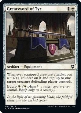 Image for Greatsword of Tyr (Commander Legends: Battle for Baldur's Gate) (22) - Magic: The Gathering