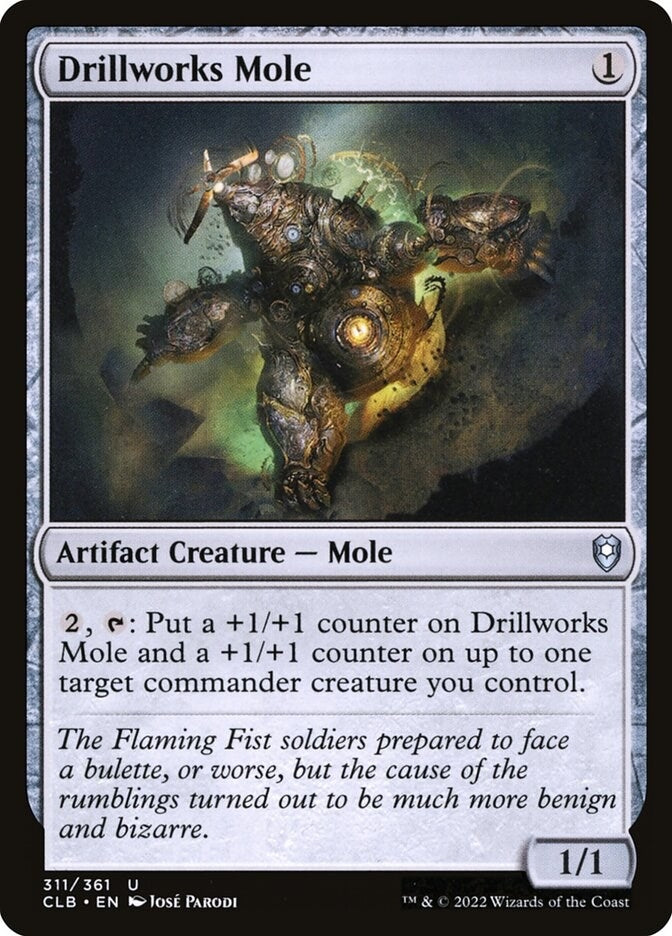 Image for Drillworks Mole (Commander Legends: Battle for Baldur's Gate) (311) - Magic: The Gathering