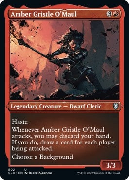 Image for Amber Gristle O'Maul (Foil Etched) (Commander Legends: Battle for Baldur's Gate) (502) - Magic: The Gathering