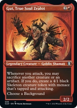 Image for Gut, True Soul Zealot (Foil Etched) (Commander Legends: Battle for Baldur's Gate) (506) - Magic: The Gathering