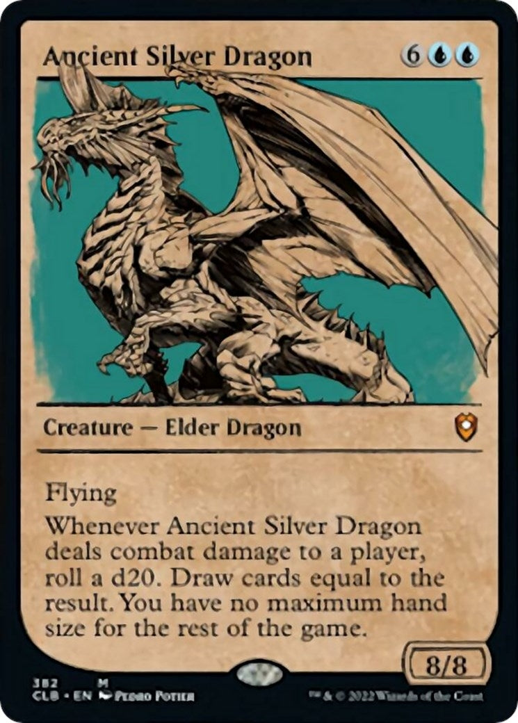 Image for Ancient Silver Dragon (Showcase) (Commander Legends: Battle for Baldur's Gate) (382) - Magic: The Gathering