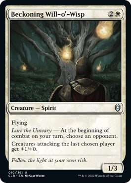 Image for Beckoning Will-o'-Wisp (Commander Legends: Battle for Baldur's Gate) (10) - Magic: The Gathering