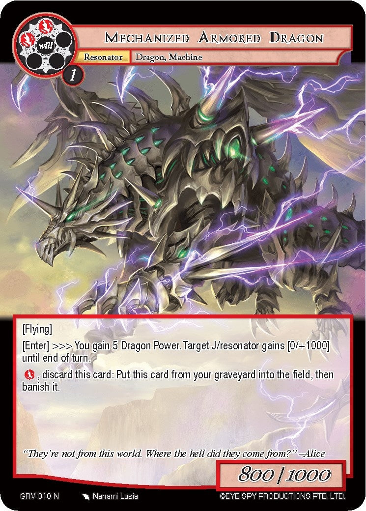 Image for Mechanized Armored Dragon (Game of Gods: Revolution) (GRV-018) - Force of Will