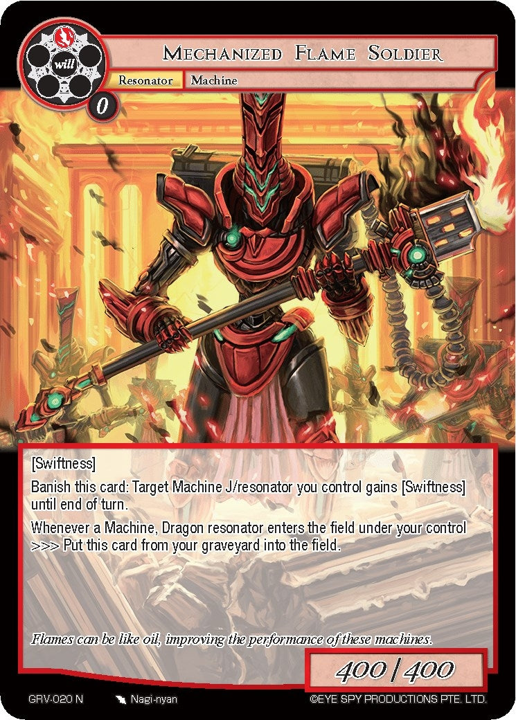 Image for Mechanized Flame Soldier (Game of Gods: Revolution) (GRV-020) - Force of Will