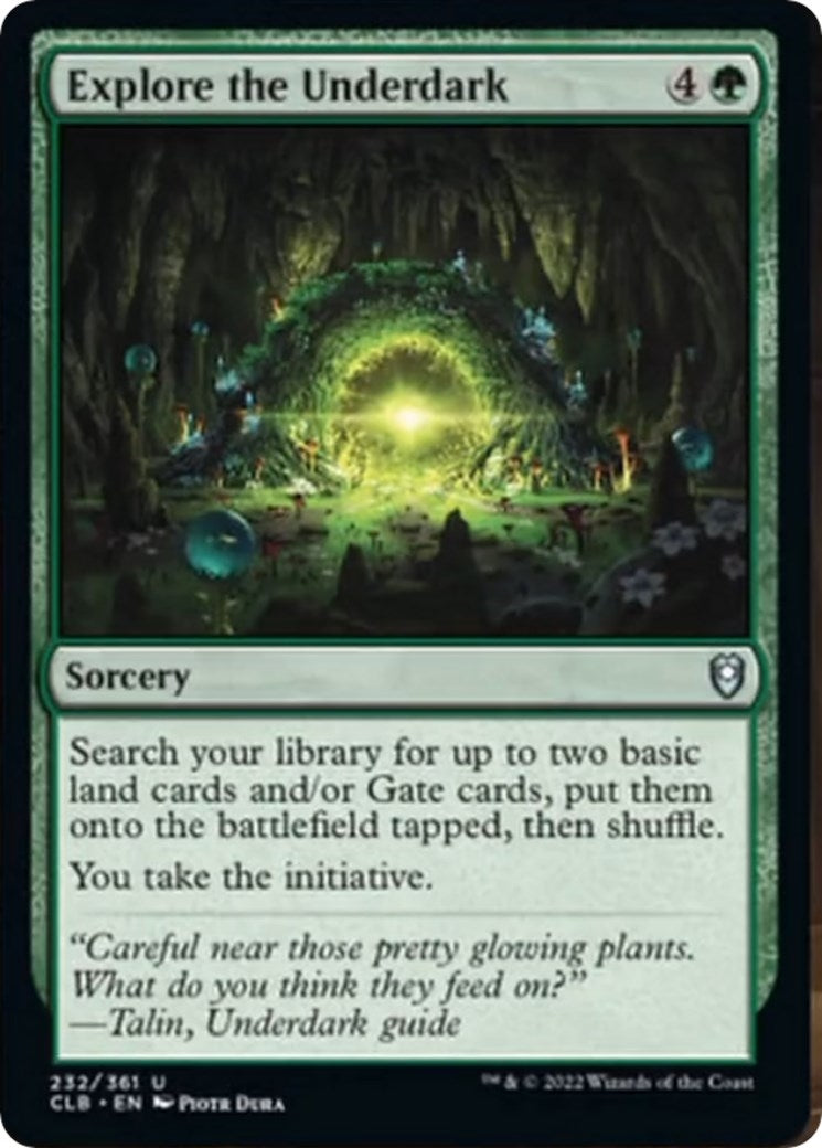 Image for Explore the Underdark (Commander Legends: Battle for Baldur's Gate) (232) - Magic: The Gathering