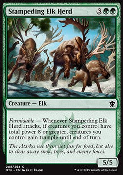 Stampeding Elk Herd - Dragons of Tarkir (Common) [DTK-208]