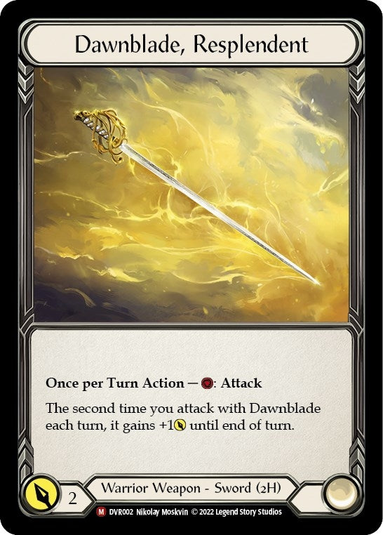Image for Dawnblade, Resplendent (Classic Battles: Rhinar vs Dorinthea) (DVR002) - Flesh and Blood TCG