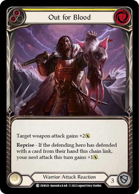 Image for Out for Blood (Classic Battles: Rhinar vs Dorinthea) (DVR020) - Flesh and Blood TCG