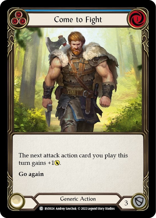 Image for Come to Fight (Classic Battles: Rhinar vs Dorinthea) (RVD024) - Flesh and Blood TCG