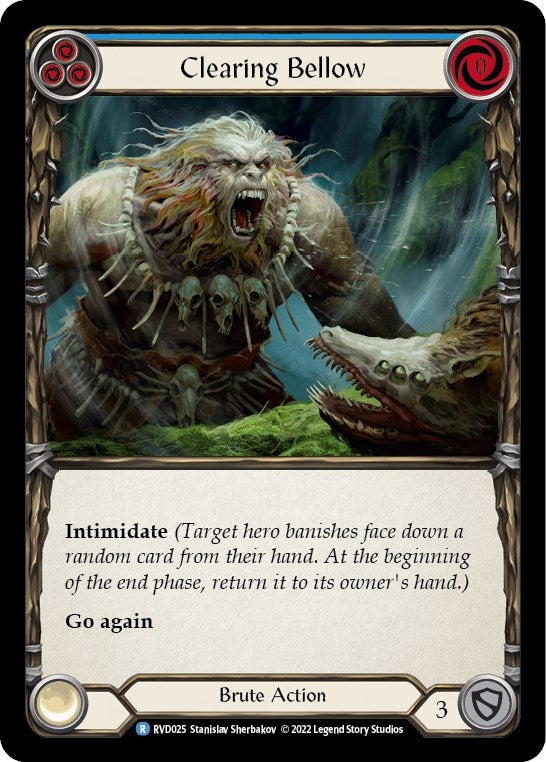Image for Clearing Bellow (Classic Battles: Rhinar vs Dorinthea) (RVD025) - Flesh and Blood TCG
