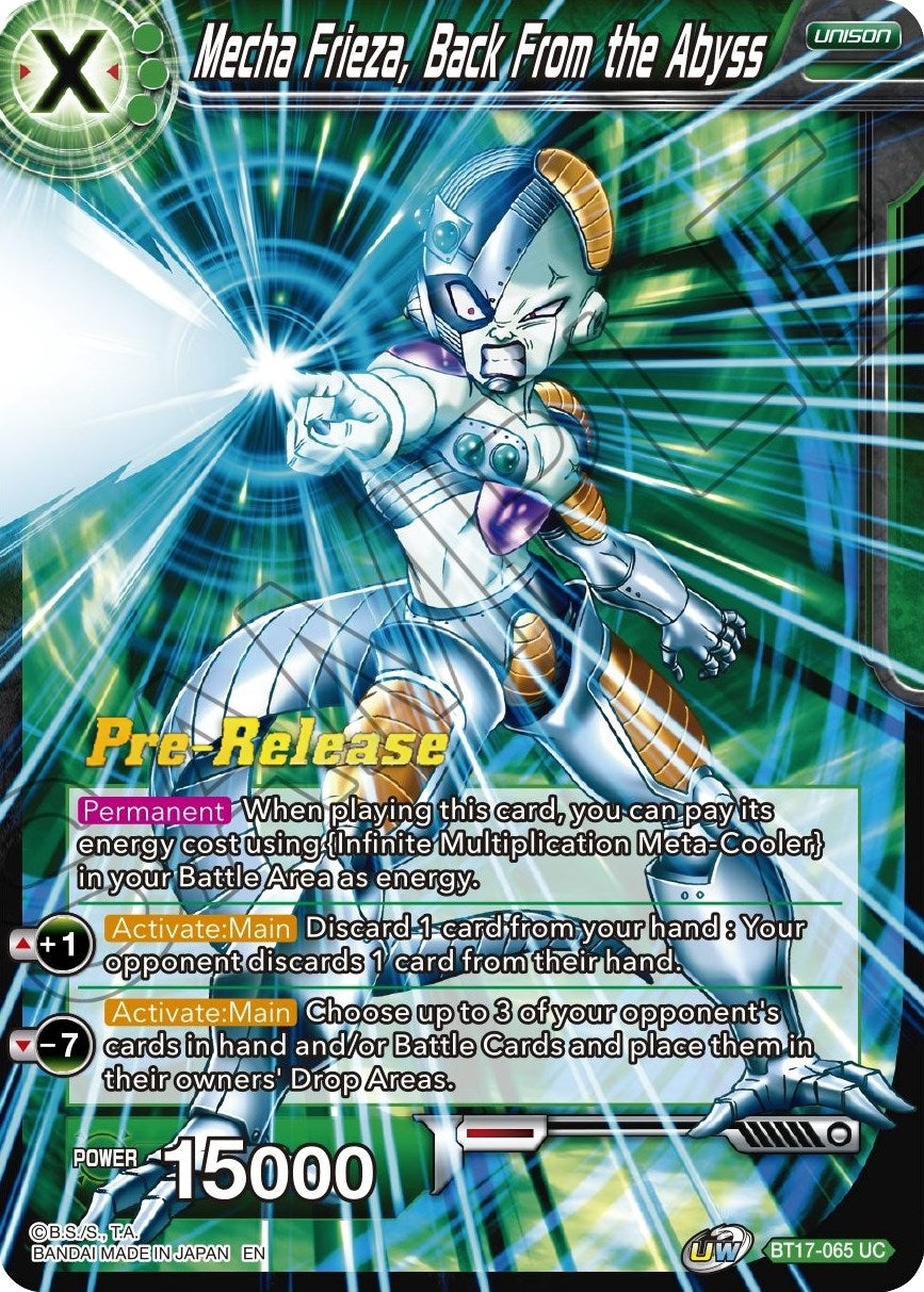 Image for Mecha Frieza, Back From the Abyss (Ultimate Squad Pre-Release Cards) (BT17-065) - Dragon Ball Super: Masters