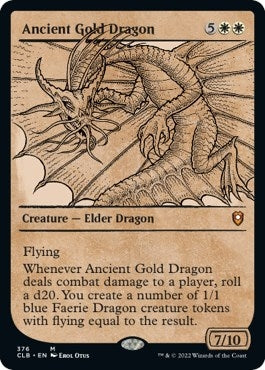 Image for Ancient Gold Dragon (Showcase) (Commander Legends: Battle for Baldur's Gate) (376) - Magic: The Gathering