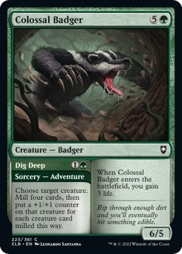 Image for Colossal Badger (Commander Legends: Battle for Baldur's Gate) (223) - Magic: The Gathering
