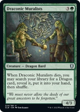 Image for Draconic Muralists (Commander Legends: Battle for Baldur's Gate) (224) - Magic: The Gathering