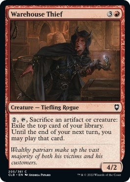 Image for Warehouse Thief (Commander Legends: Battle for Baldur's Gate) (205) - Magic: The Gathering