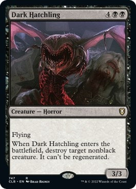 Image for Dark Hatchling (Commander Legends: Battle for Baldur's Gate) (747) - Magic: The Gathering