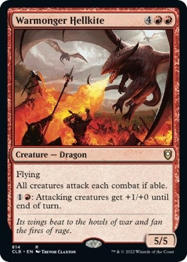 Image for Warmonger Hellkite (Commander Legends: Battle for Baldur's Gate) (814) - Magic: The Gathering