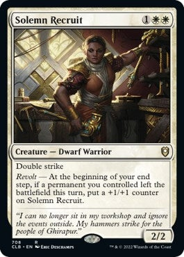 Image for Solemn Recruit (Commander Legends: Battle for Baldur's Gate) (708) - Magic: The Gathering
