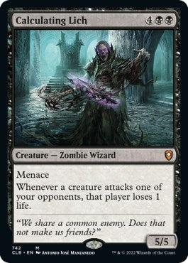 Image for Calculating Lich (Commander Legends: Battle for Baldur's Gate) (742) - Magic: The Gathering