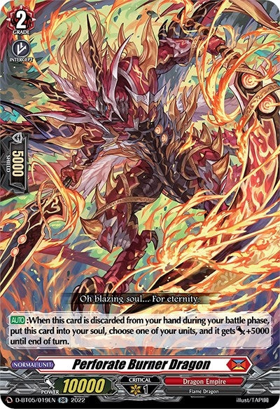 Image for Perforate Burner Dragon (D-BT05: Triumphant Return of the Brave Heroes) (D-BT05/019EN) - Cardfight Vanguard