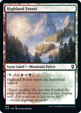 Image for Highland Forest (Commander Legends: Battle for Baldur's Gate) (896) - Magic: The Gathering