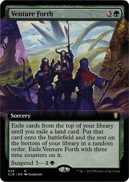 Image for Venture Forth (Extended Art) (Commander Legends: Battle for Baldur's Gate) (639) - Magic: The Gathering