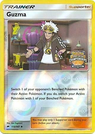 Image for Guzma - 115/147 (Regional Championships) [Staff] (League & Championship Cards) (115/147) - Pokemon