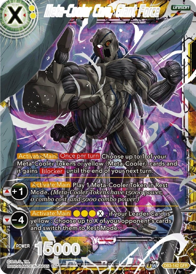 Image for Meta-Cooler Core, Giant Force (Tournament Pack Vol. 8) (Tournament Promotion Cards) (DB3-142) - Dragon Ball Super: Masters