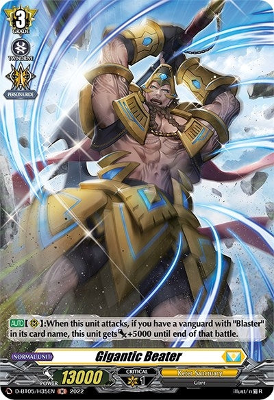 Image for Gigantic Beater (Holo) (D-BT05: Triumphant Return of the Brave Heroes) (D-BT05/H35EN) - Cardfight Vanguard