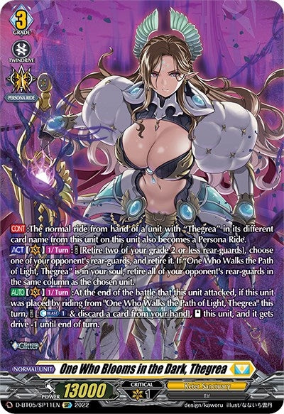 Image for One Who Blooms in the Dark, Thegrea (SP) (D-BT05: Triumphant Return of the Brave Heroes) (D-BT05/SP11EN) - Cardfight Vanguard