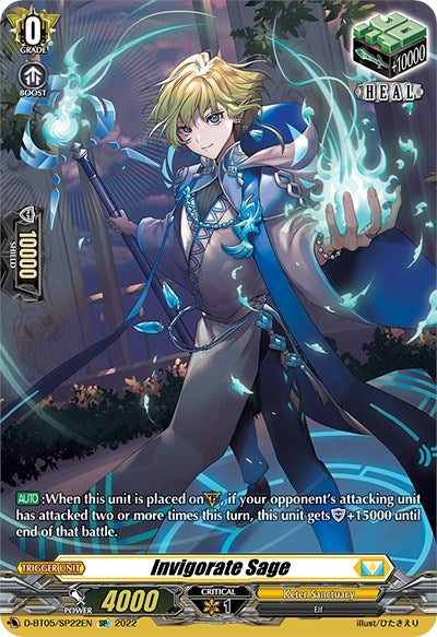 Image for Invigorate Sage (SP) (D-BT05: Triumphant Return of the Brave Heroes) (D-BT05/SP22EN) - Cardfight Vanguard