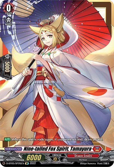 Image for Nine-tailed Fox Spirit, Tamayura (SP) (D-BT05: Triumphant Return of the Brave Heroes) (D-BT05/SP26EN) - Cardfight Vanguard