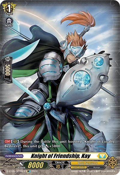 Image for Knight of Friendship, Kay (SP) (D-BT05: Triumphant Return of the Brave Heroes) (D-BT05/SP39EN) - Cardfight Vanguard